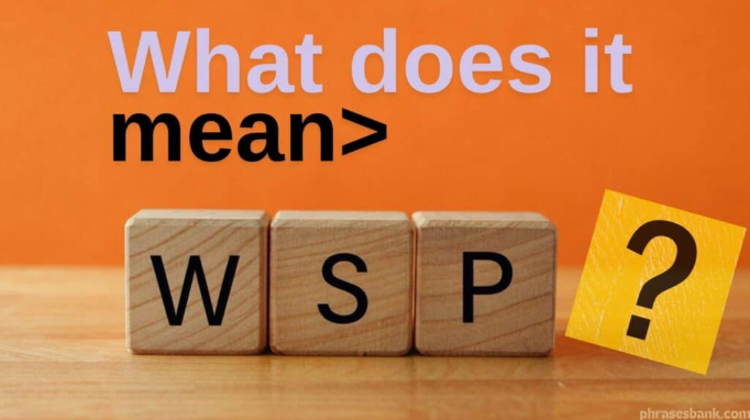 WSP Meaning: What Does WSP Really Stand For and How to Use It WSP meaning